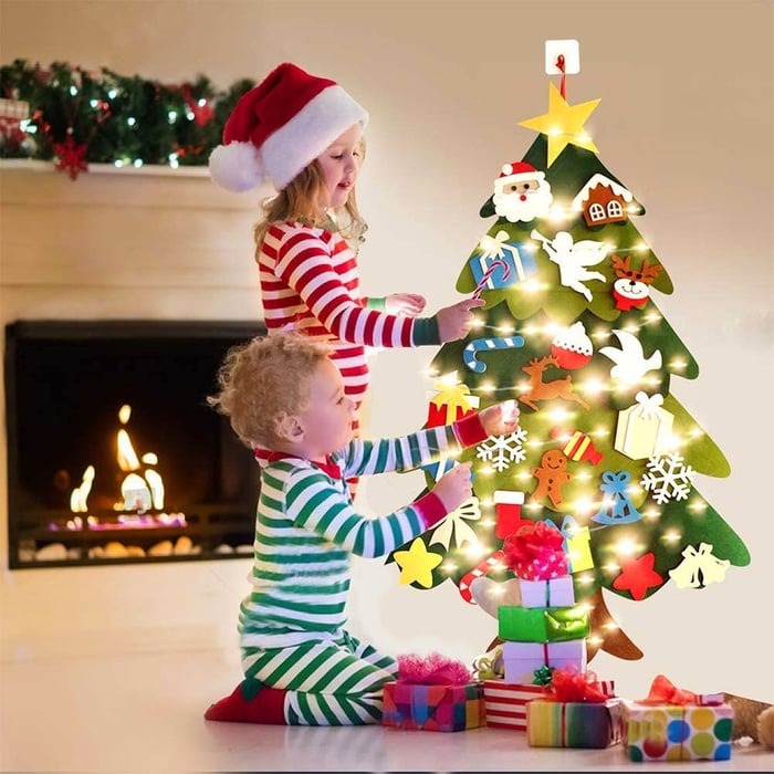 Árbol Navideño Personalizable de 32 piezas + Luces LED GRATIS