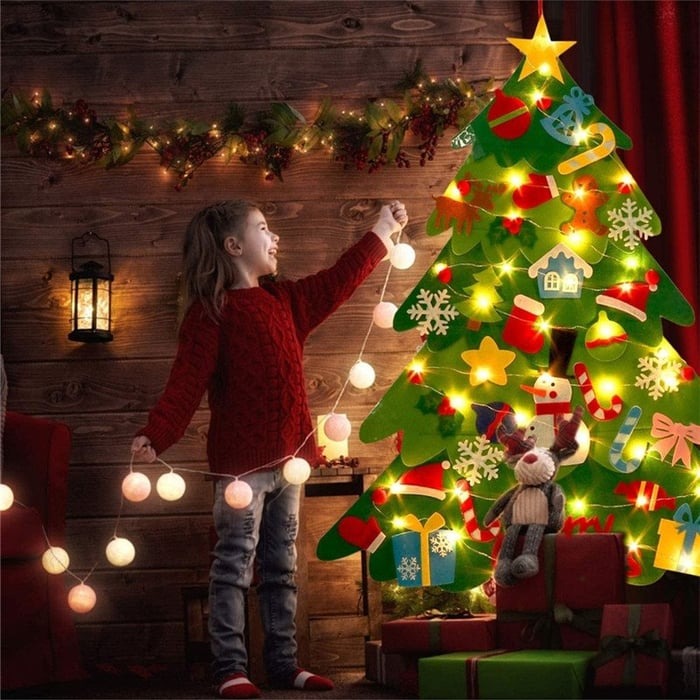 Árbol Navideño Personalizable de 32 piezas + Luces LED GRATIS