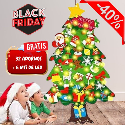 Árbol Navideño Personalizable de 32 piezas + Luces LED GRATIS